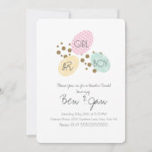 Invitation Oeufs de printemps modernes Révéler le genre Garço (Devant)