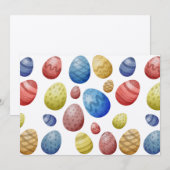 Invitation Œufs du jour de Pâques  (Devant / Derrière)