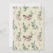 Invitation Oeufs et plumes Baby shower de la fête de nidifica (Dos)