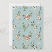 Invitation Oeufs et plumes Baby shower de la fête de nidifica (Dos)