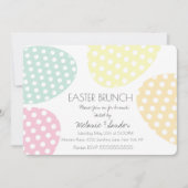 Invitation Oeufs Pâques Modernes Dîner Brunch Famille (Devant)