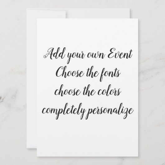 Invitation Œuvre d'Alphonse Mucha (Dos)