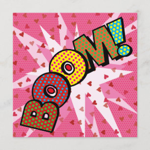 Invitation OEuvres de BOOM colorées