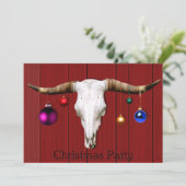 Invitation Oeuvres de Noël de Crâne de vache Fête de Noël de  (Debout devant)