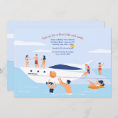 Invitation Off The Boat Swim Party (Devant / Derrière)