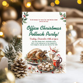 Invitation Office Christmas Potluck Holiday Party