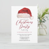 Invitation Office Corporate Festive Père Noël Christmas Party (Debout devant)