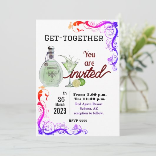 Invitation Office Reunissez-vous (Debout devant)