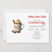 Invitation Office style digital festive cocktails party  (Devant)