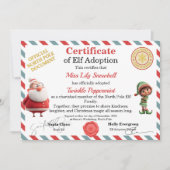 Invitation Official North Pole Elf Adoption Certificate (Devant)