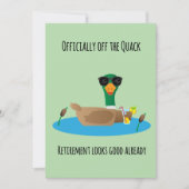 Invitation Officially Off the Quack Funny Retirement (Devant)