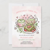 Invitation Officially Thir-tea Matcha Birthday Brunch Tea (Devant)