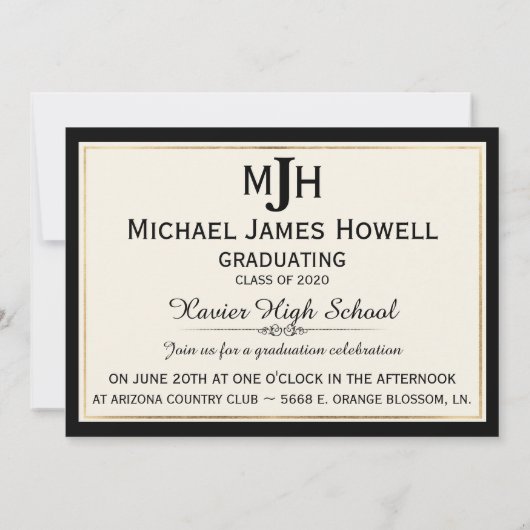 Invitation officiel (Dos)