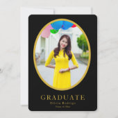 Invitation officiel de la fête de graduation | Élé (Devant)