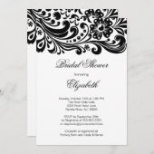 Invitation officielle à la douche de la nuptiale d (Devant / Derrière)