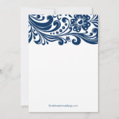 Invitation officielle à la douche nuptiale de Blue (Dos)