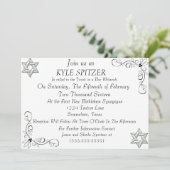 Invitation officielle Bar Mitzvah (Debout devant)