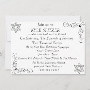 Invitation officielle Bar Mitzvah