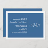 Invitation officielle de diplômes de monographies (Devant / Derrière)