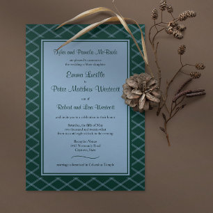Invitation officielle de réception Art déco pour l