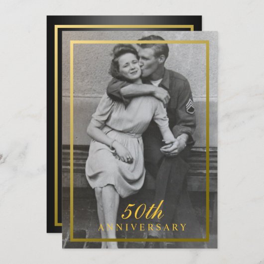 Invitation officielle du 50e anniversaire (Devant / Derrière)