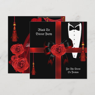Invitation officielle pour un dîner de gala en ten