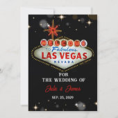 Invitation officielle unique du Mariage Las Vegas (Devant)