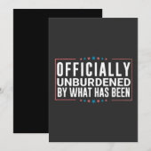 Invitation Officiellement déchargé par ce qui a été Trump (Devant / Derrière)