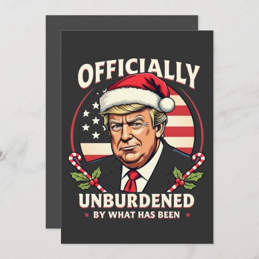 Invitation Officiellement Délivré de ce qui a été Trump 47e (Devant / Derrière)