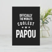 Invitation Officiellement le Papou le plus froid du monde | C (Debout devant)