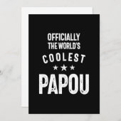 Invitation Officiellement le Papou le plus froid du monde | C (Devant / Derrière)