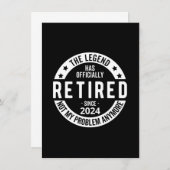 Invitation officiellement retraité 2024 (Devant / Derrière)