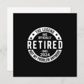 Invitation officiellement retraité 2024 (Devant / Derrière)