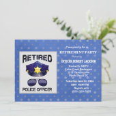 Invitation Officier de police à la retraite -Casquette et par (Debout devant)