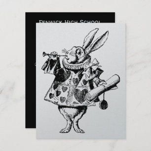 Invitation Offre blanche de bal d'étudiants de héraut de