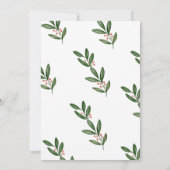 Invitation Offre de Baby shower de Noël de la joie (Dos)