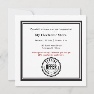 Invitation Offre spéciale Grande ouverture