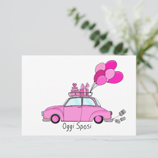 Invitation Oggi Sposi (Debout devant)