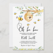 Invitation Oh BaBee Baby Shower (Devant)