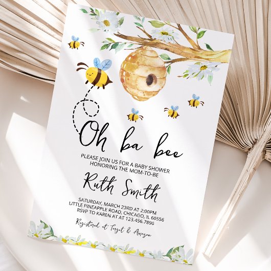 Invitation Oh BaBee Baby Shower