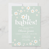 Oh Babies ! Baby shower vert marais