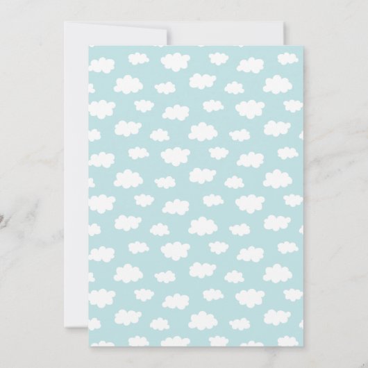 Invitation Oh Babies ! Stork jumeaux garçons Baby shower Invi (Dos)