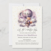 Invitation Oh Baby Adventure Await Fox in Hot Air Balloon (Devant)