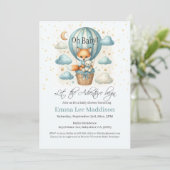 Invitation Oh Baby Adventure commence Fox dans le ballon à ai (Debout devant)