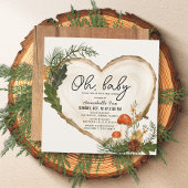 Invitation Oh Baby Baby shower de champignons en tranches de 