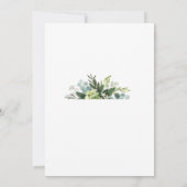 Invitation Oh Baby baby shower fleuri pourpre (Dos)