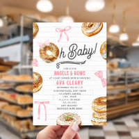 Oh Baby Bagels & Bows Baby shower rose Brunch