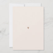 Invitation Oh Baby Beige Neutre Douche (Dos)