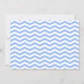 Invitation Oh Baby Blue Chevron Baby shower (Dos)