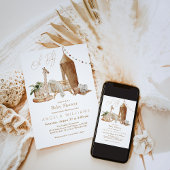 Invitation Oh Baby Boho Sexe Baby shower neutre